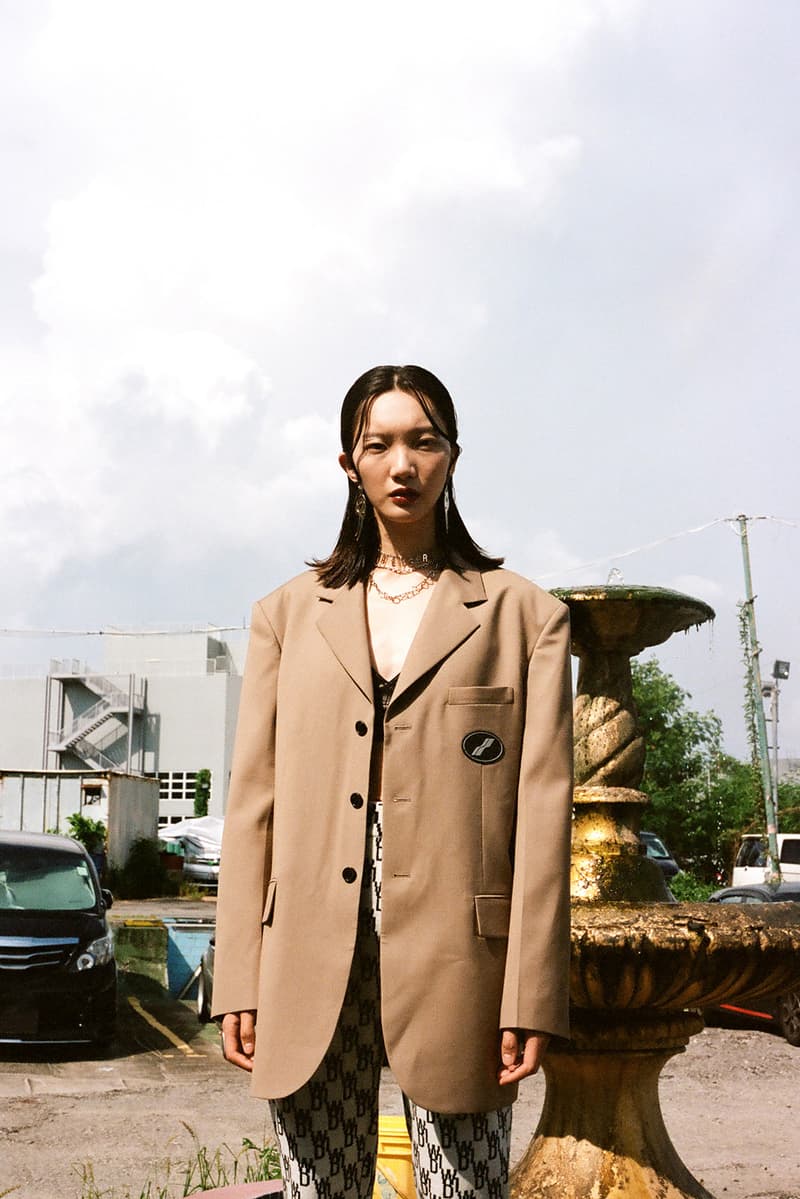 we11done fall winter lookbook editorial logo t-shirt blazers jackets pants hbxwm dami kwon jessica jung