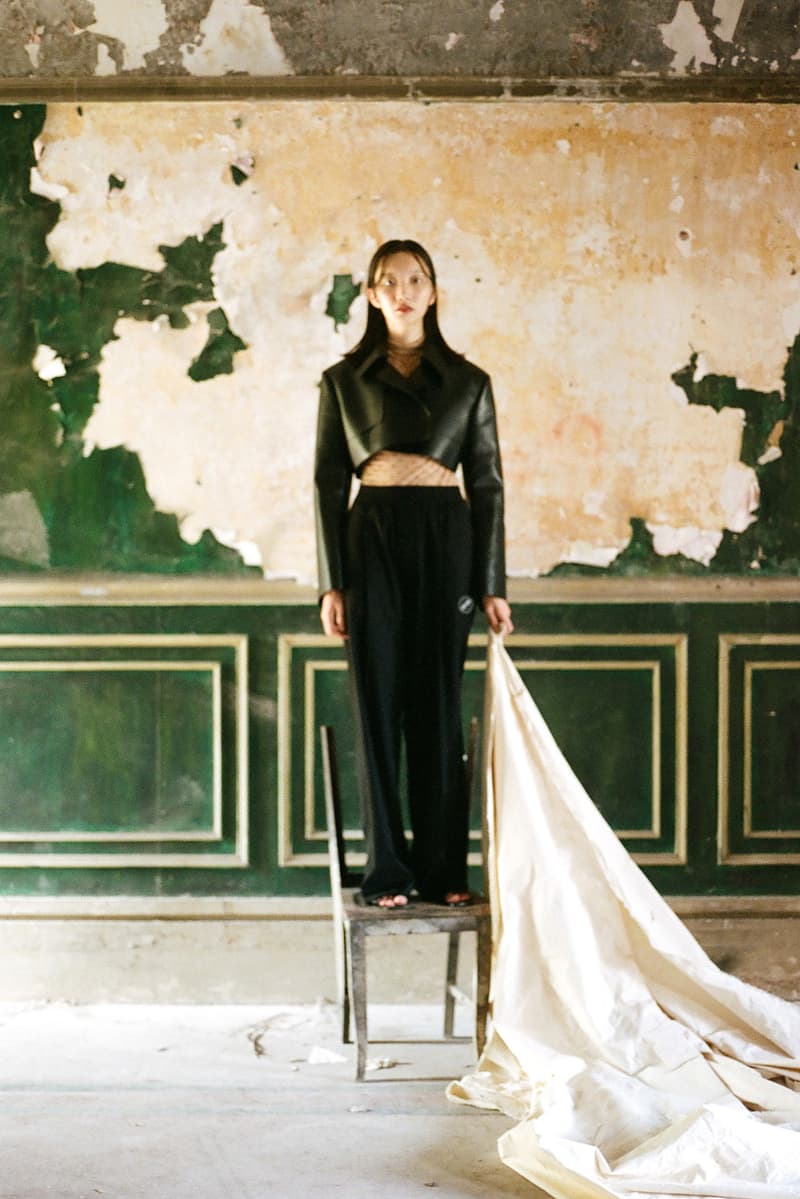we11done fall winter lookbook editorial logo t-shirt blazers jackets pants hbxwm dami kwon jessica jung