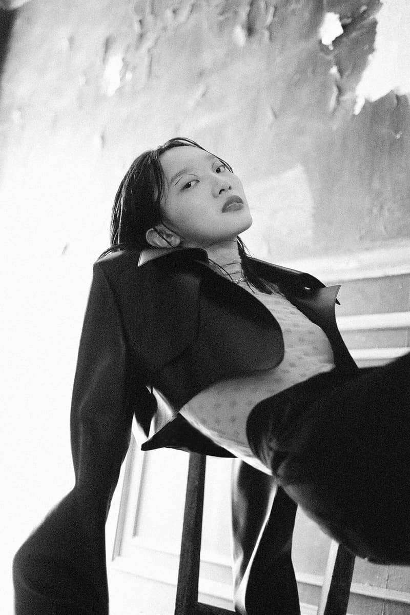 we11done fall winter lookbook editorial logo t-shirt blazers jackets pants hbxwm dami kwon jessica jung