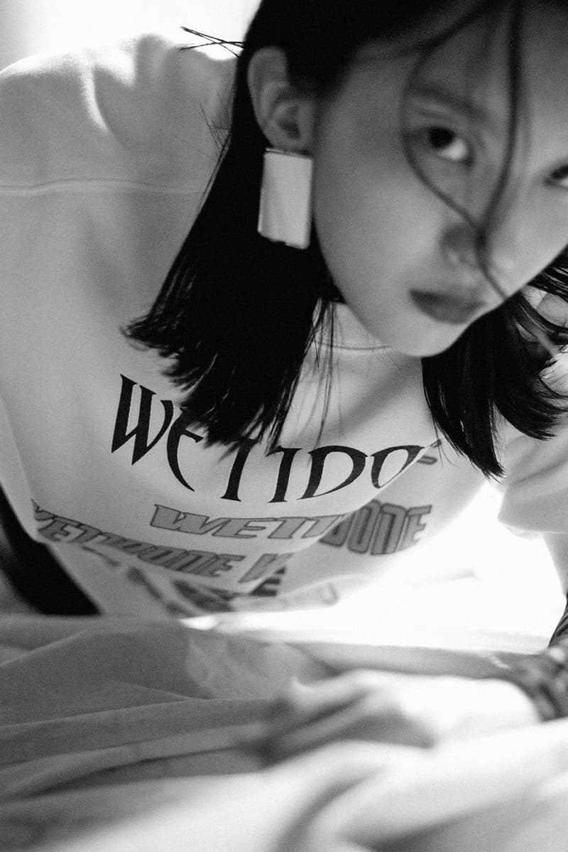 we11done fall winter lookbook editorial logo t-shirt blazers jackets pants hbxwm dami kwon jessica jung