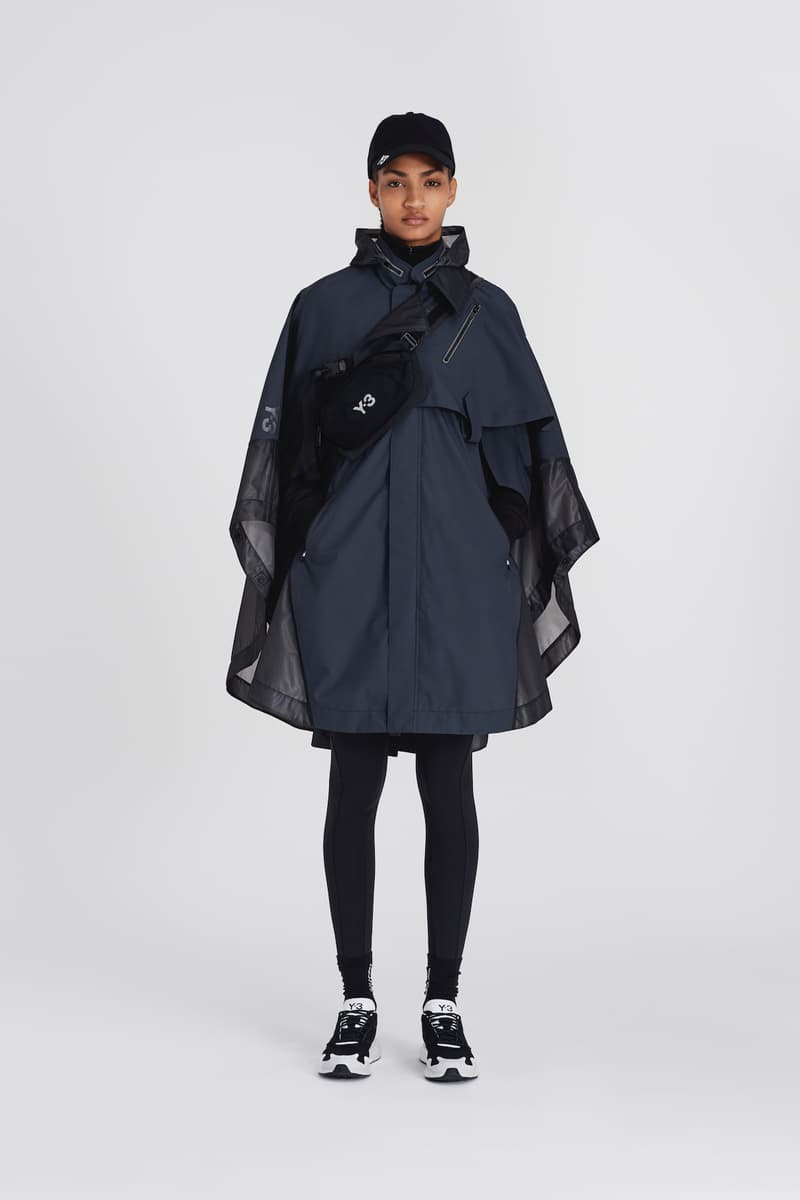 Y-3 Fall/Winter 2020 Collection Chapter 1 Drop Jacket Scarf Printed Beret adidas Yohji Yamamoto