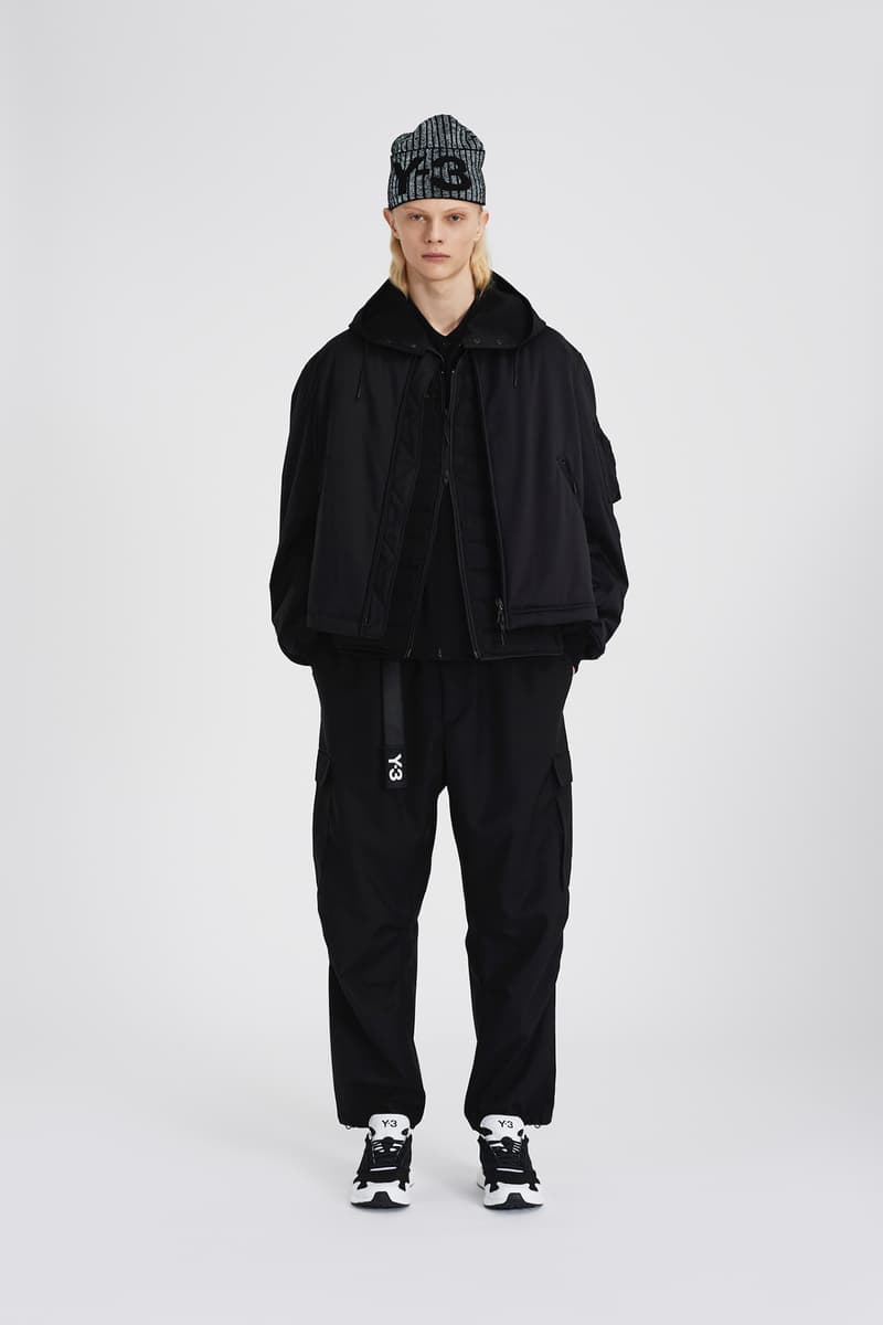 Y-3 Fall/Winter 2020 Collection Chapter 1 Drop Jacket Scarf Printed Beret adidas Yohji Yamamoto