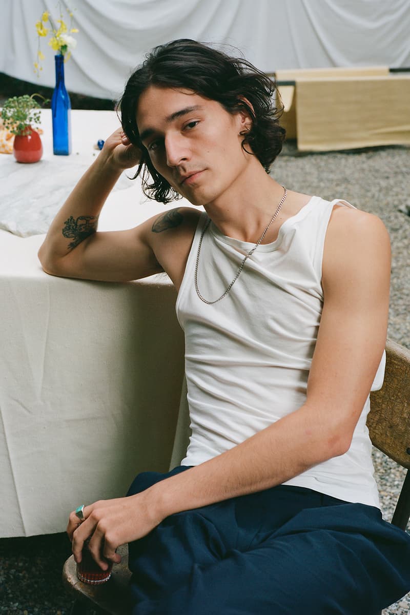 a company collection v blue jeans denim pants shirts jackets lookbook