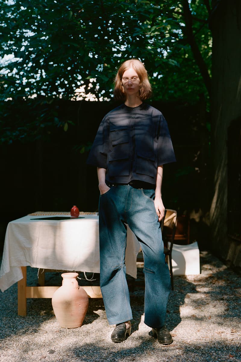 a company collection v blue jeans denim pants shirts jackets lookbook