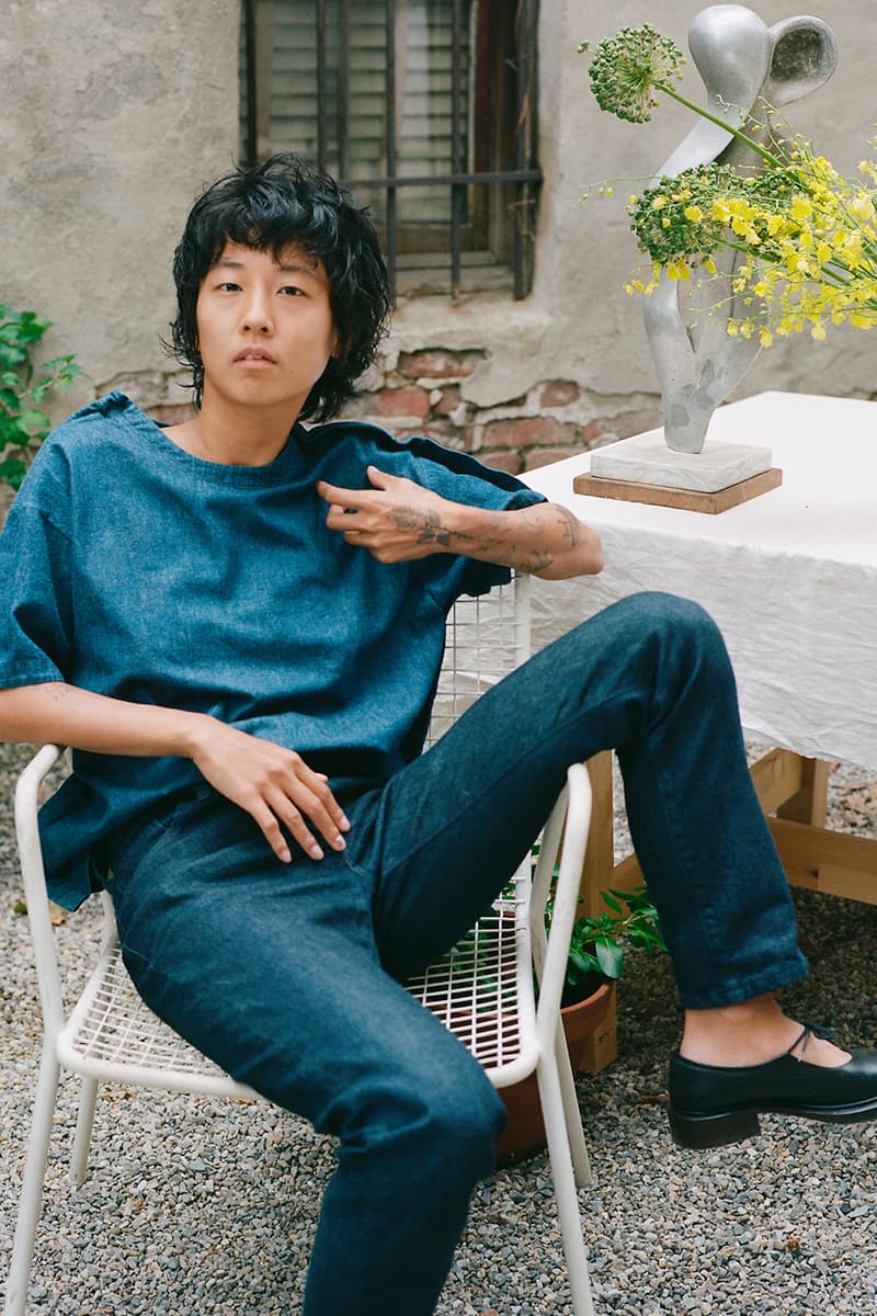 a company collection v blue jeans denim pants shirts jackets lookbook