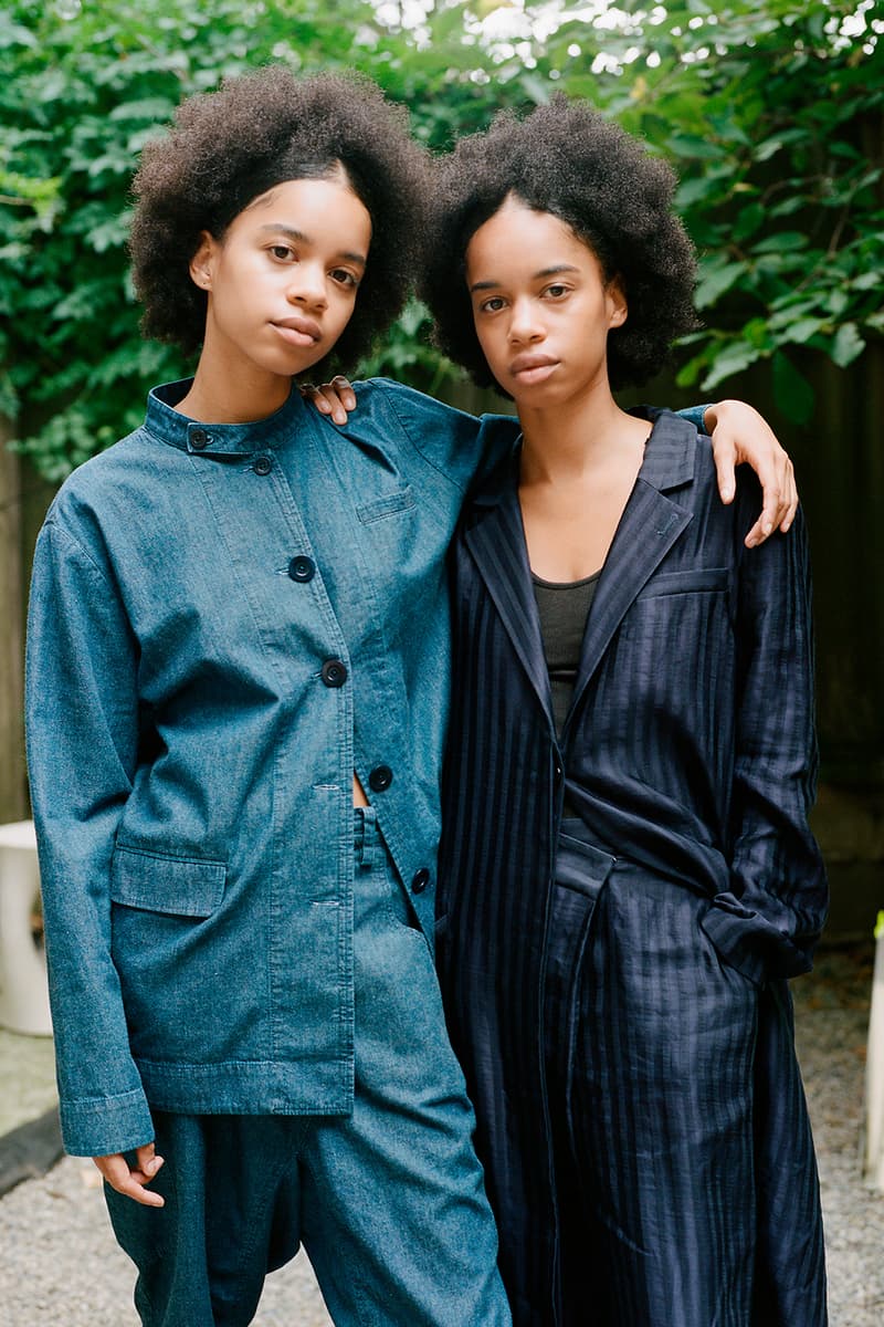 a company collection v blue jeans denim pants shirts jackets lookbook