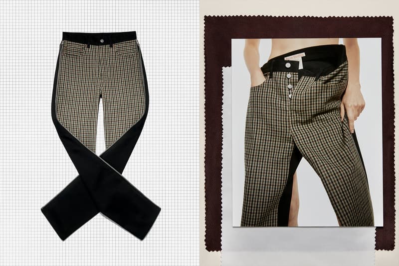 acne studios repurposed drops model upcycled sustainable denim leather jeans blazers pants capsule release