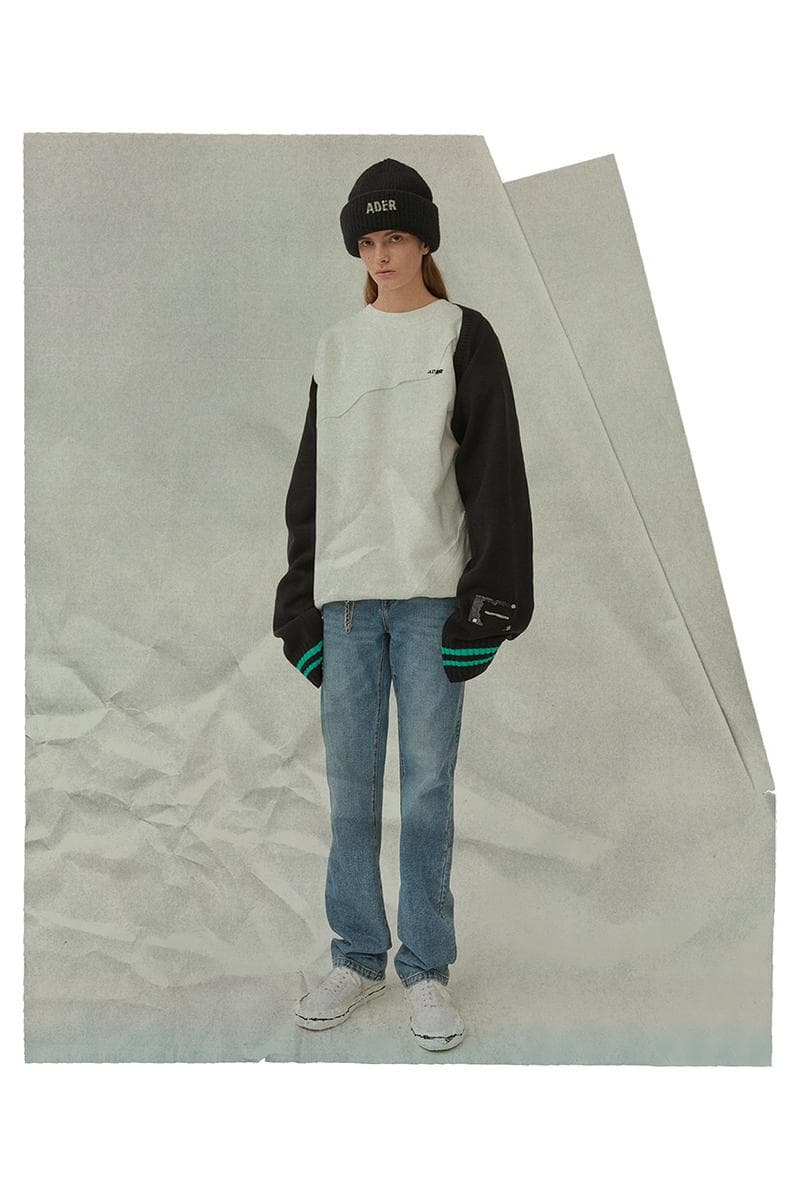 ader error fall winter lookbook release info beanies jackets jumpers knit sweaters