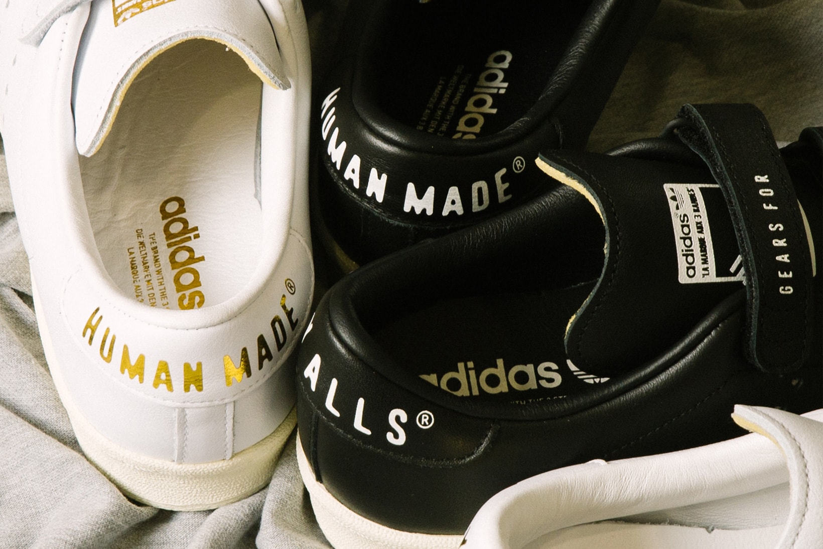 human made adidas originals master velcro straps black white gold hearts nigo release info