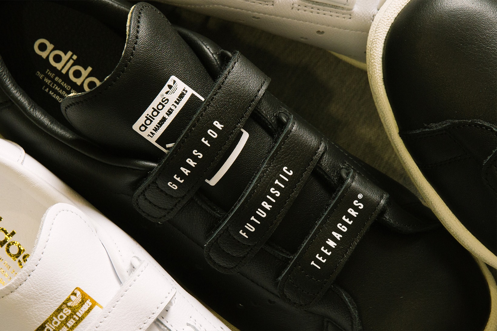 human made adidas originals master velcro straps black white gold hearts nigo release info