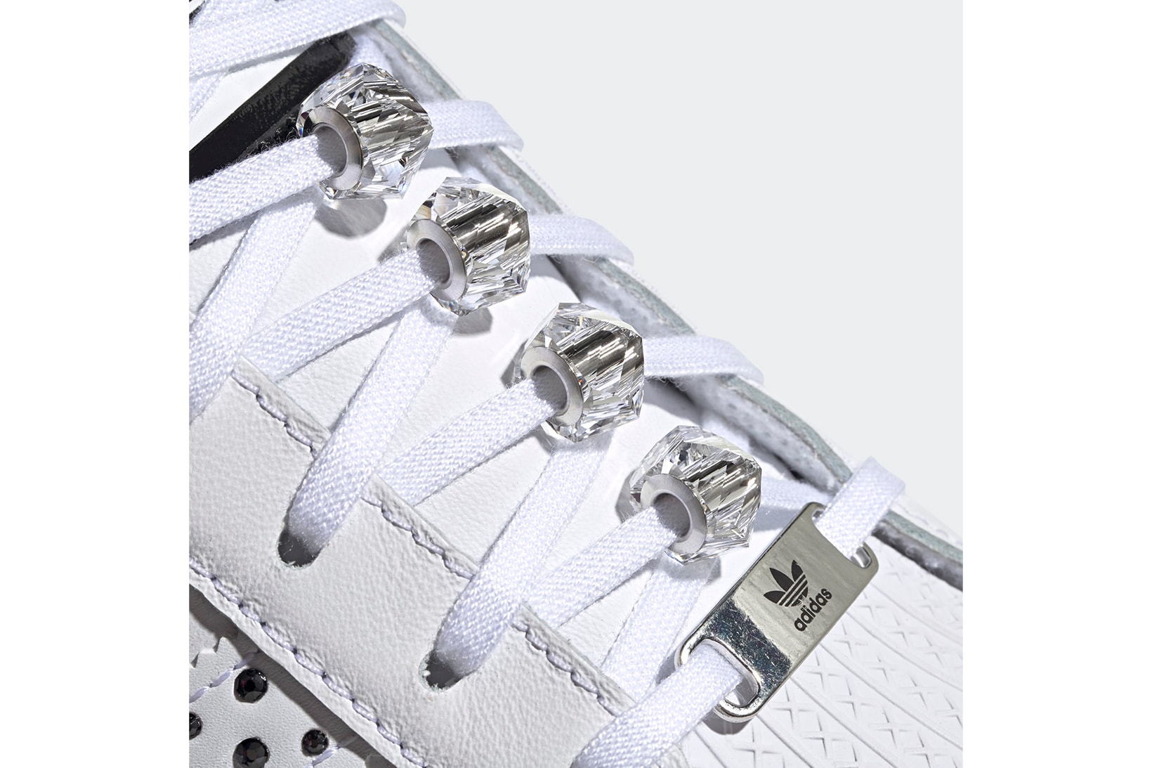 adidas originals swarovski superstar bold shoes womens sneakers white black crystals sneakerhead footwear