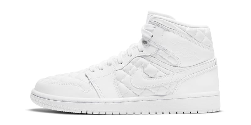 jordan 1 mid quilted white