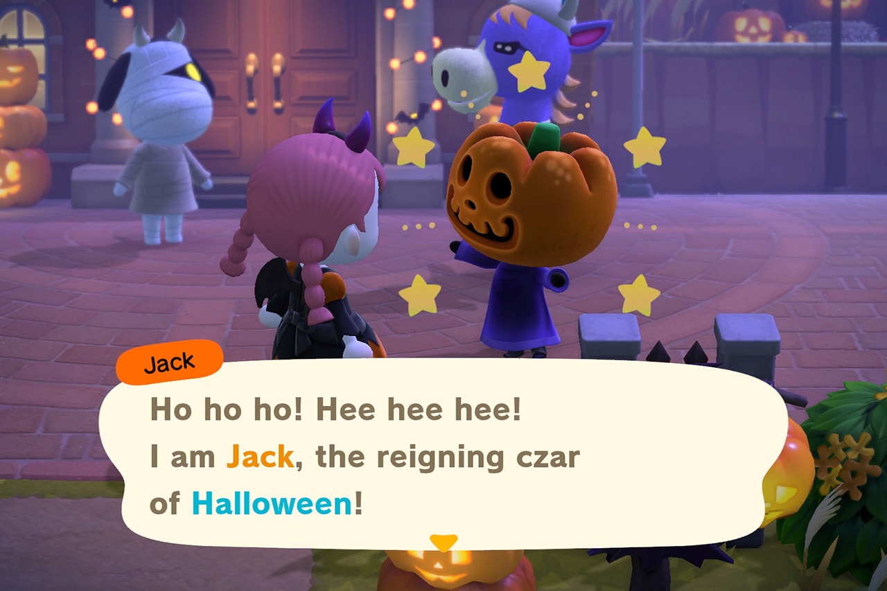 Animal Crossing New Horizons Halloween Fall Update Pumpkin Jack Costume