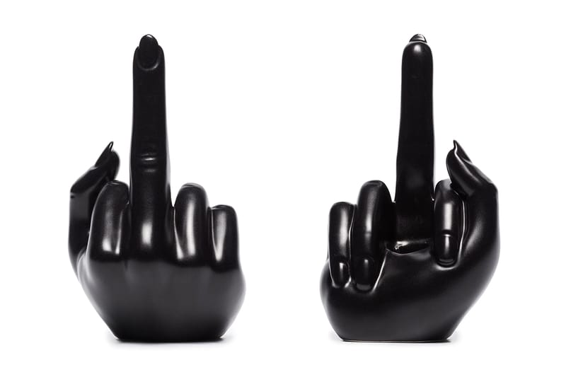 Add a Bit of Edge to Your Home With Anissa Kermiche's Middle Finger Candle Holder