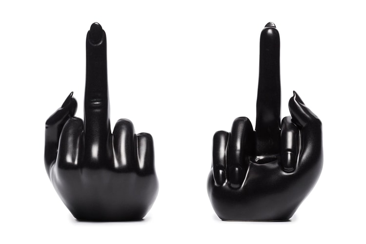 Add a Bit of Edge to Your Home With Anissa Kermiche's Middle Finger Candle Holder
