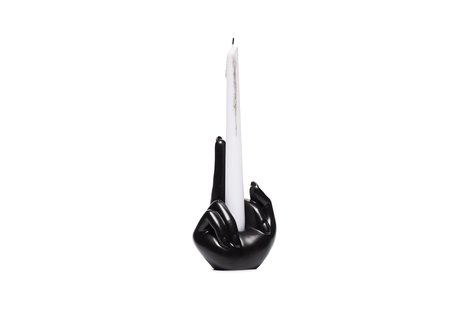 anissa kermiche french for goodnight candle holder black homeware