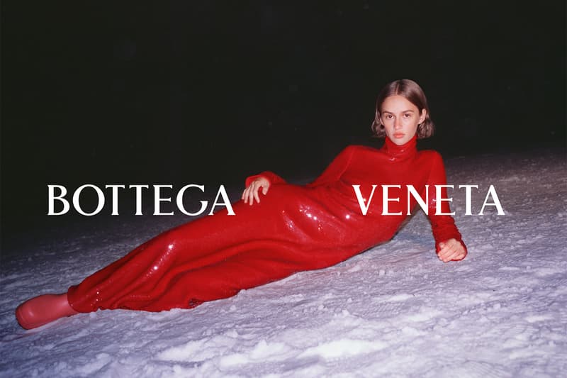 bottega veneta fall winter campaign crisscross clutch fold clasp bag lean puddle boot accessories tyrone lebon