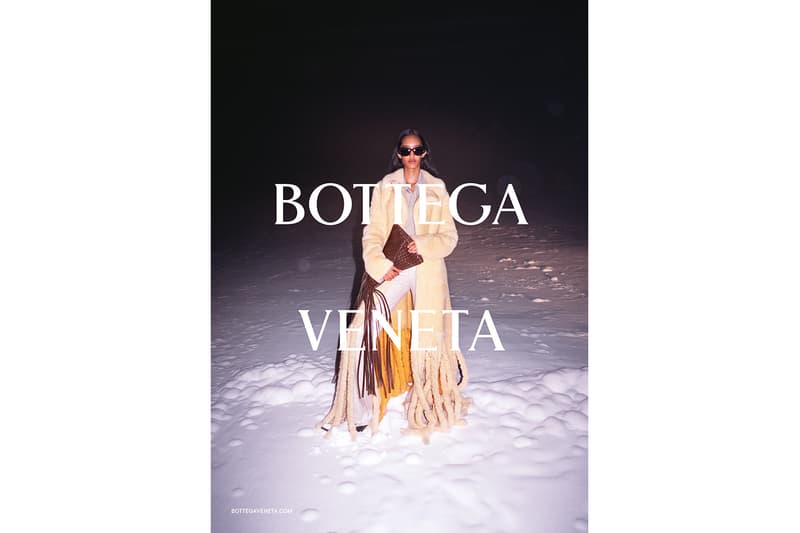 bottega veneta fall winter campaign crisscross clutch fold clasp bag lean puddle boot accessories tyrone lebon