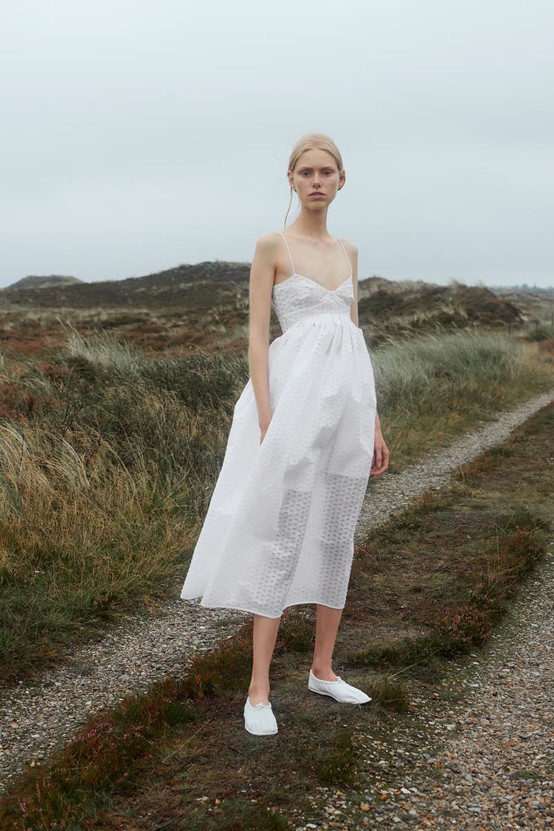 cecilie bahnsen spring summer 2021 collection paris fashion week pfw lookbook sustainable copenhagen