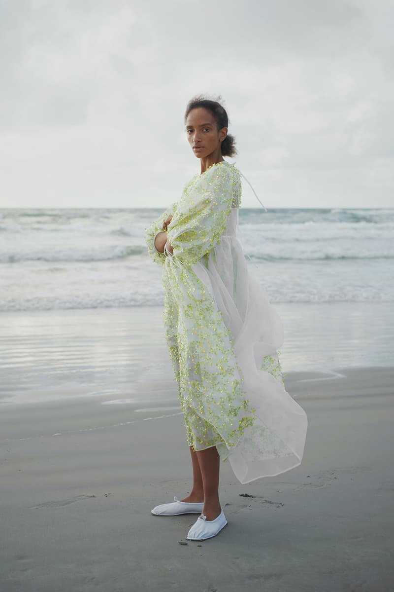 cecilie bahnsen spring summer 2021 collection paris fashion week pfw lookbook sustainable copenhagen