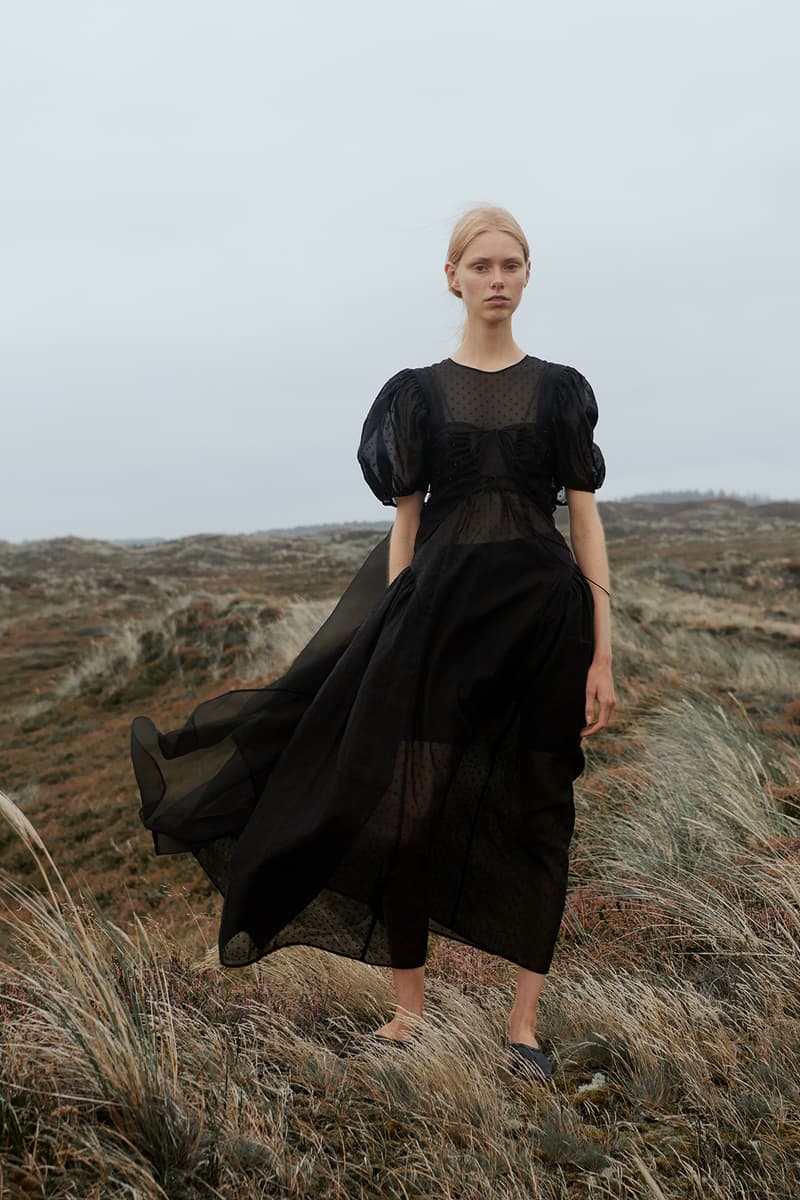 cecilie bahnsen spring summer 2021 collection paris fashion week pfw lookbook sustainable copenhagen