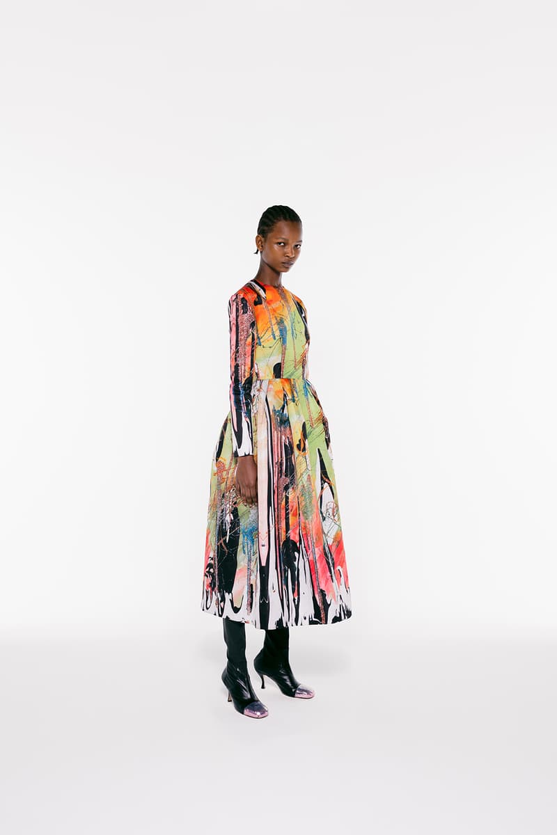 christopher kane spring summer 2021 collection london fashion week ldw lookbook art paintings