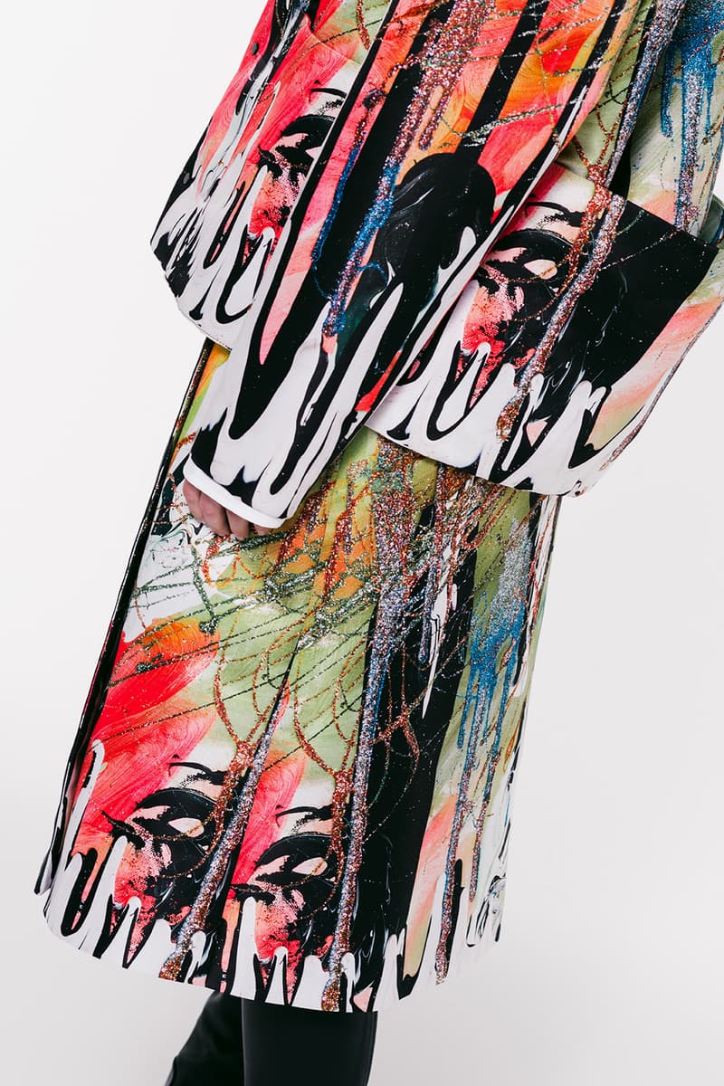 christopher kane spring summer 2021 collection london fashion week ldw lookbook art paintings