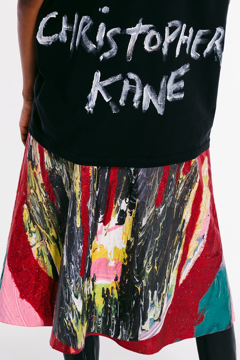 christopher kane spring summer 2021 collection london fashion week ldw lookbook art paintings