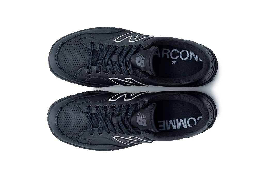 COMME des GARÇONS homme cdg new balance pro court cup collaboration sneakers white black release