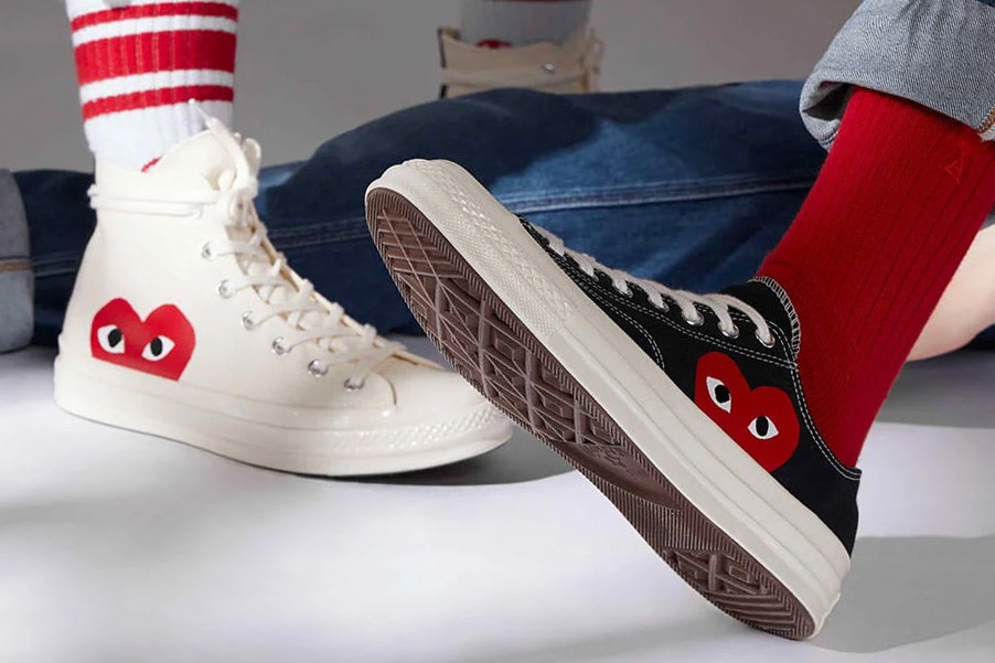 To disable Booth Champagne COMME des GARÇONS PLAY Converse Chuck 70 Restock | Hypebae