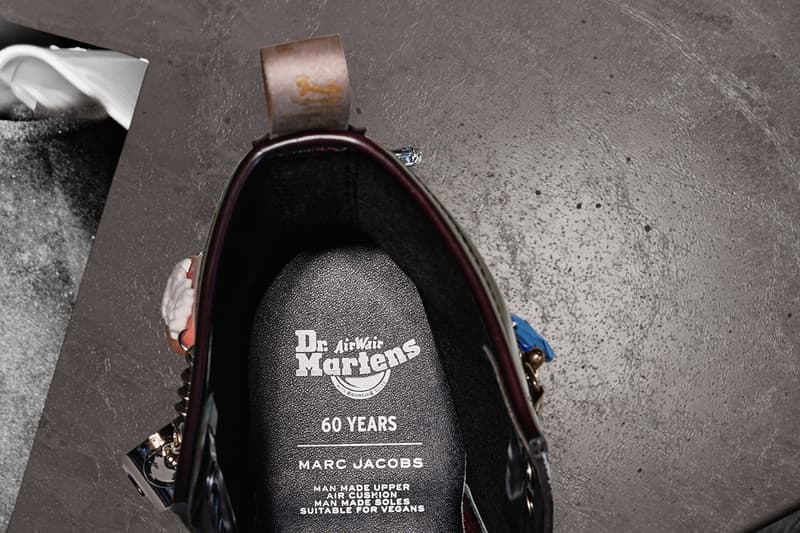 marc jacobs dr martens 1460 remastered boots collaboration vegan leather 60th anniversary release