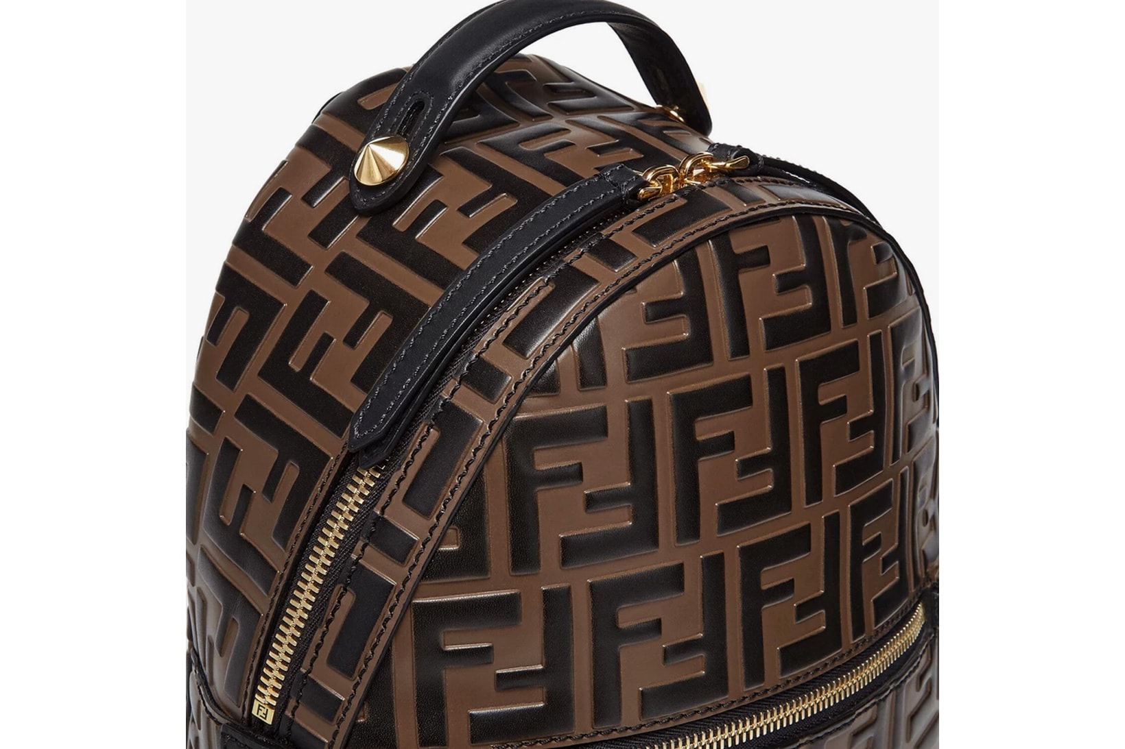 fendi ff monogram logomania mini backpack designer bags brown leather chain fashion accessories price release