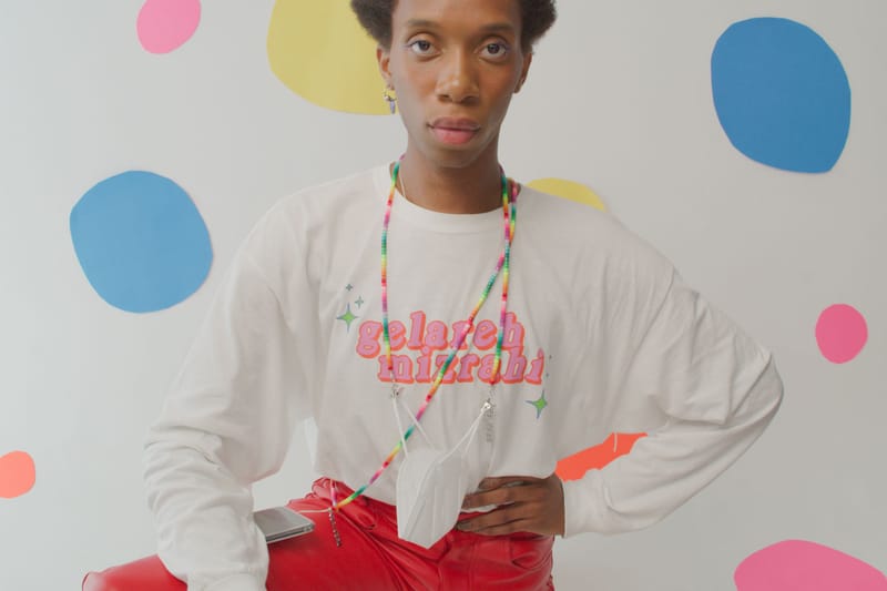 Gelareh Mizrahi Launches Rainbow Face Mask Holders