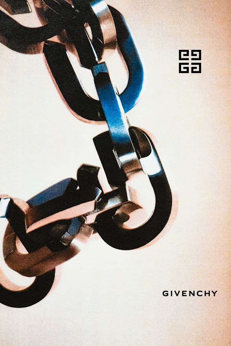 givenchy matthew williams playboi carti first visuals campaigns nick knight teaser 4g logo hardware chains padlocks