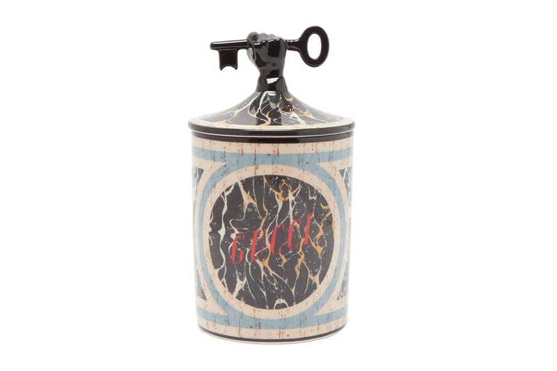 gucci home accessories souvenir from rome collection flora scented candles porcelain trinket jewelry boxes trays star eye mugs
