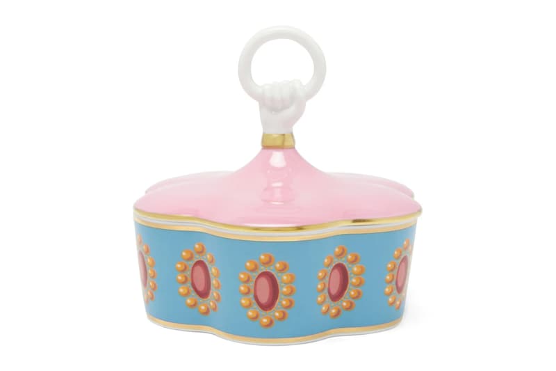 gucci home accessories souvenir from rome collection flora scented candles porcelain trinket jewelry boxes trays star eye mugs