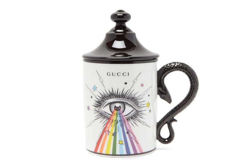 gucci home accessories souvenir from rome collection flora scented candles porcelain trinket jewelry boxes trays star eye mugs