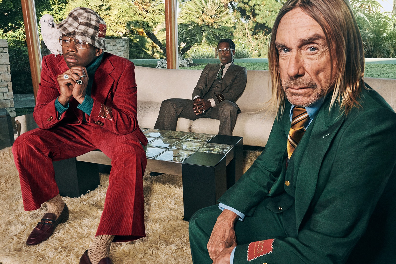 Gucci Tailoring Collection Campaign ASAP Rocky Tyler The Creator Iggy Pop Harmony Korine