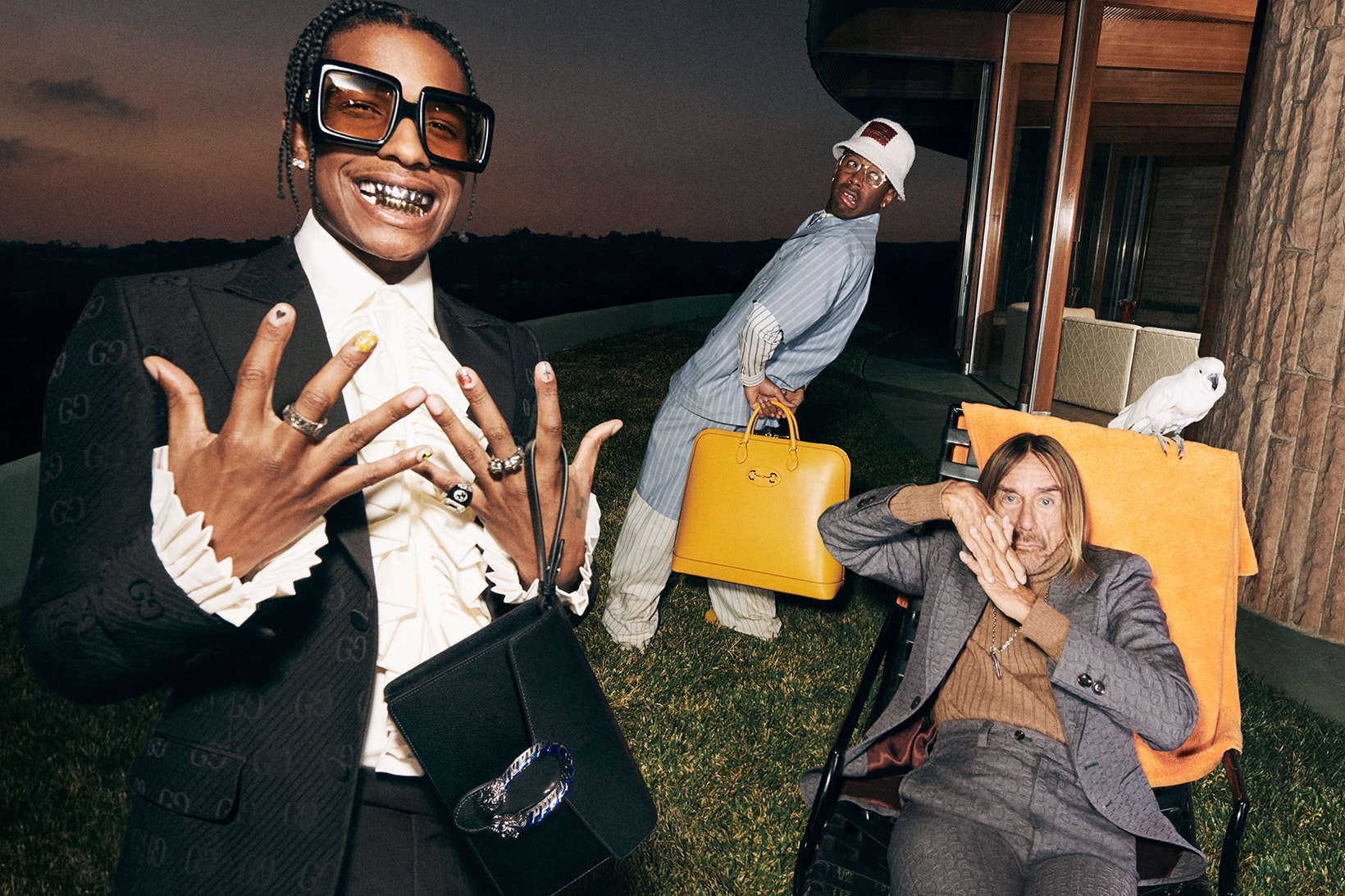 Gucci Tailoring Collection Campaign ASAP Rocky Tyler The Creator Iggy Pop Harmony Korine
