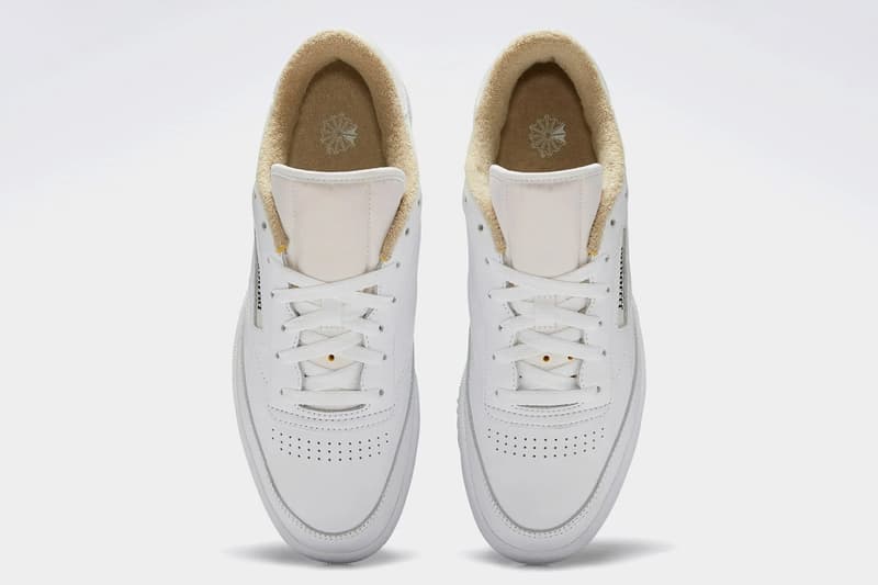 jjjjound reebok club c white tan minimalist sneakers collaboration release info