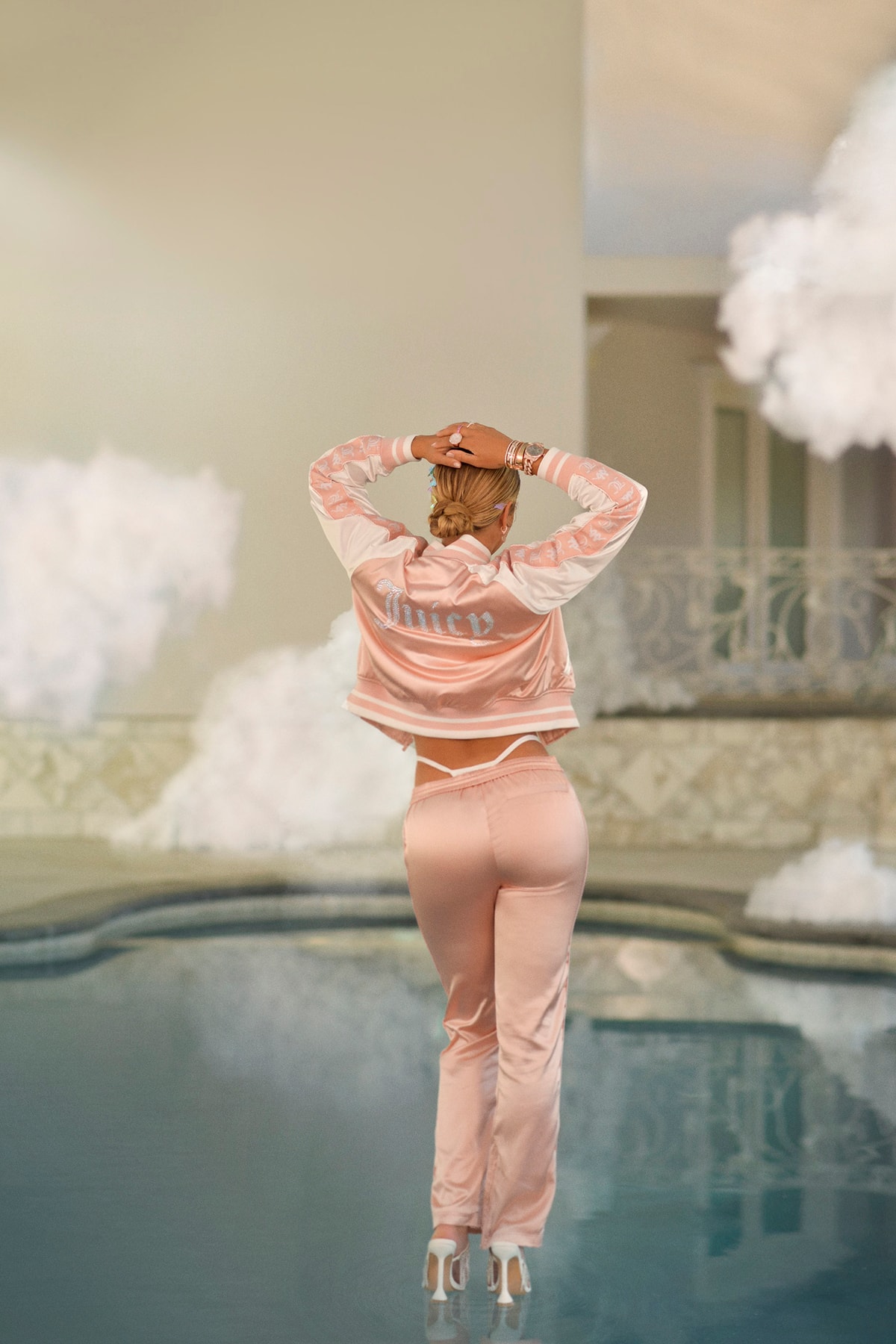 Kappa x Juicy Couture Collaboration Collection Campaign Sofia Richie Tracksuit