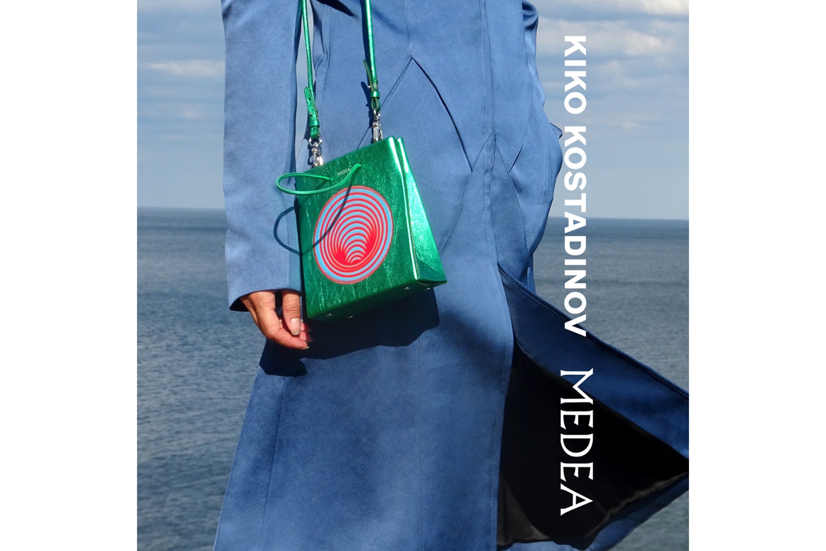 kiko kostadinov medea handbags collaboration shopper purses metallic suede crocodile print release