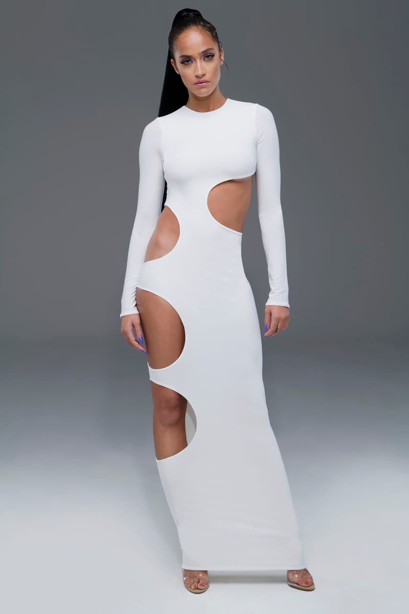 laquan smith spring summer 2021 lookbook 70s fashion dresses blouses bodysuits new york fashion week nyfw