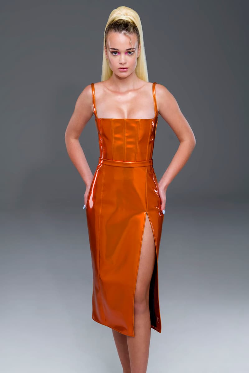 laquan smith spring summer 2021 lookbook 70s fashion dresses blouses bodysuits new york fashion week nyfw