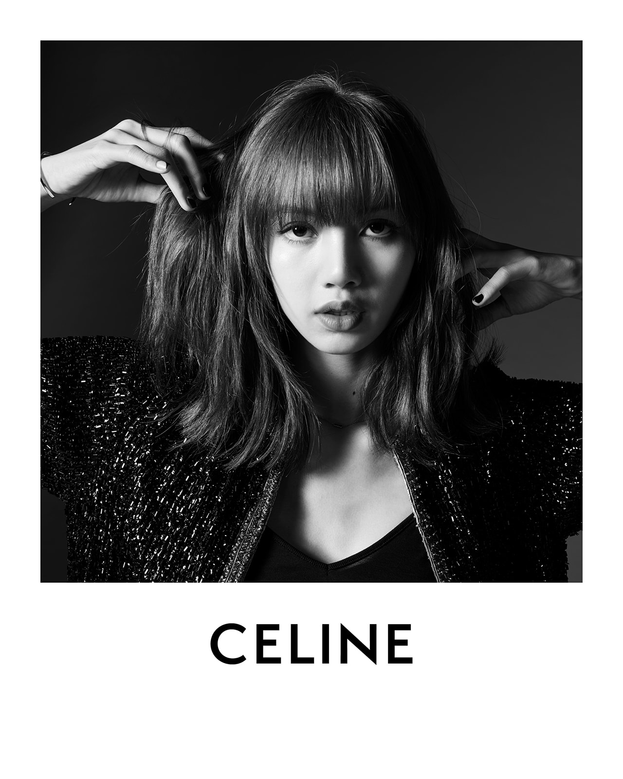 BLACKPINK Lisa CELINE Campaign Hedi Slimane Black and White Global Brand Ambassador