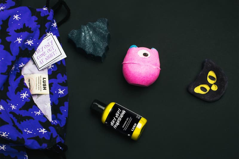 lush cosmetics halloween collection bath bombs body care vegan