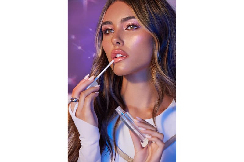 madison beer morphe eyeshadow palette lip gloss highlighters makeup brushes channel surfing collaboration