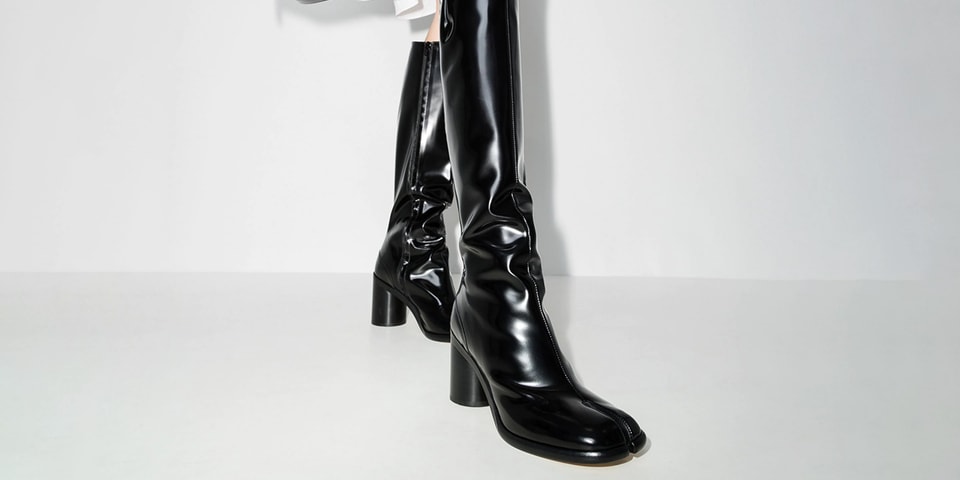 maison margiela knee high boots