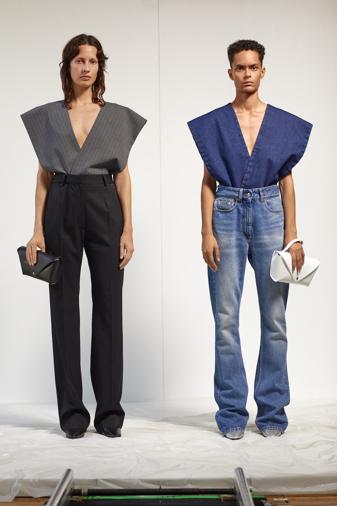 mm6 maison margiela spring summer 2021 collection milan fashion week mfw lookbook pants jackets bags shirts jeans