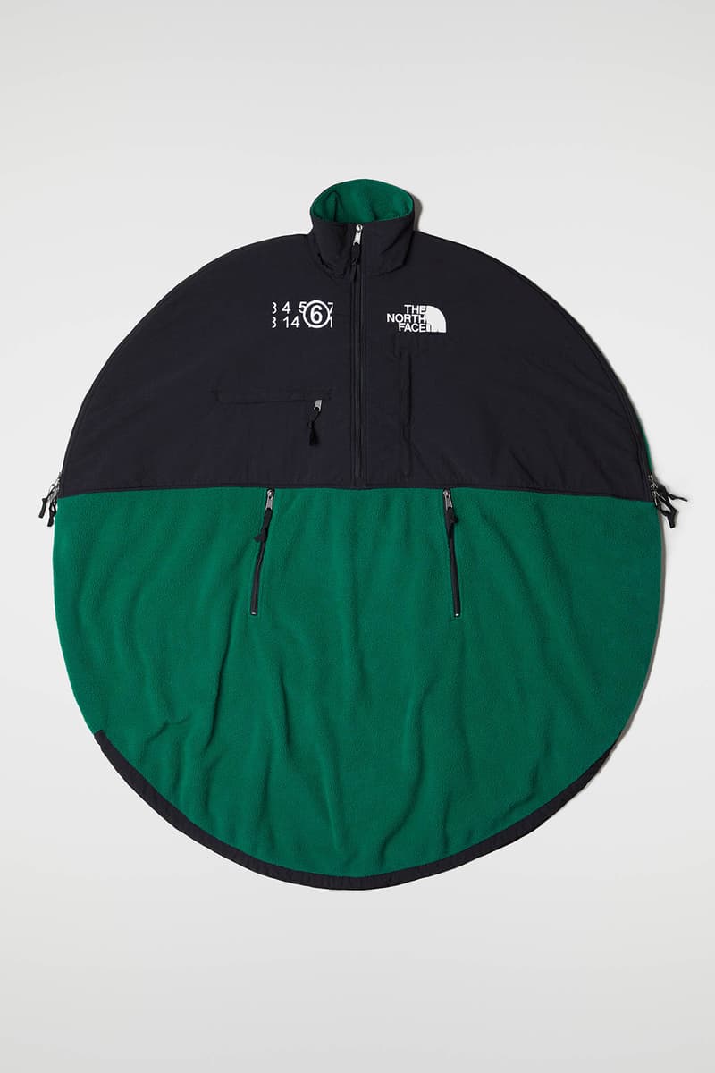 MM6 Maison Margiela The North Face Collaboration Fall Winter 2020 Circle Denali Dress Green